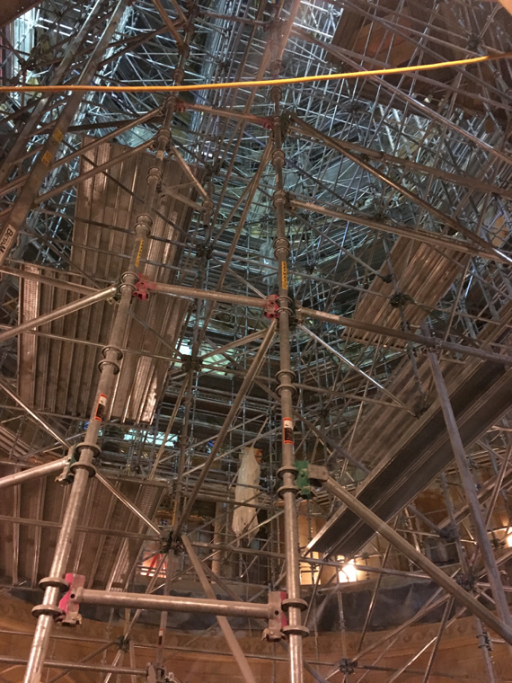 Scaffolding in the Minnesota State Capitol