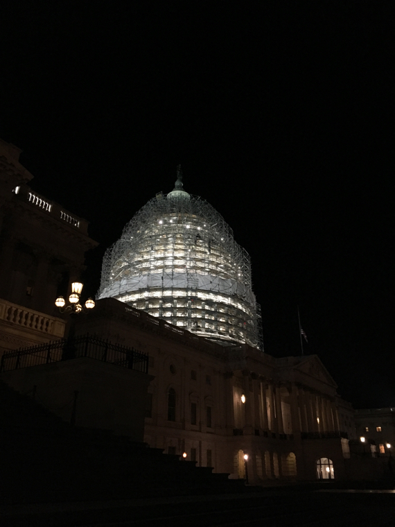 Exterior Scaffolding at the US Capitol